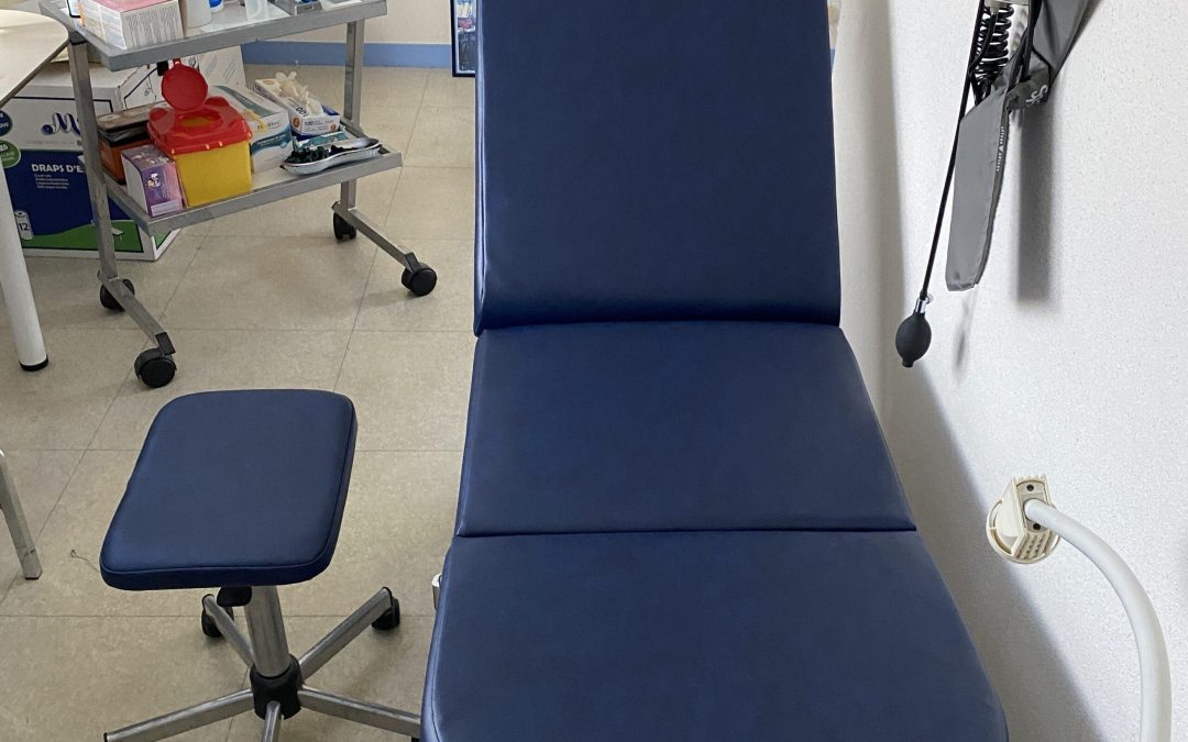 🩺 Réfection de table d’examen médical